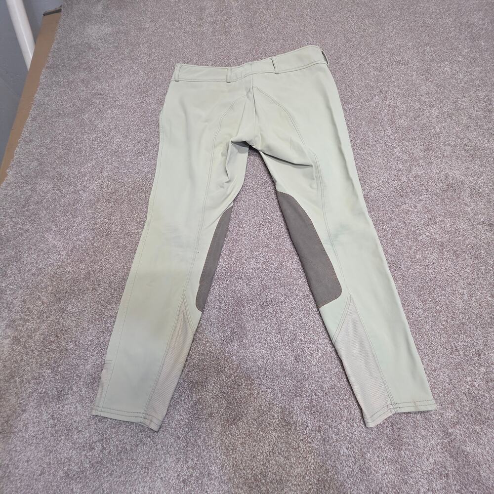 R.J. Classics Womens 30R Sage Green Knee Patch Breeches Equestrian breeches